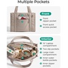 image:imageBAGSMART Boxy Tote Bag for Women Crossbody Bag with Zipper Crush Bow Purses for Travel Work CollegeDeep Marina