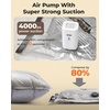 image:imageBAGSMART Travel Vacuum Bags for Suitcase amp Home 18 Pack with Wireless Pump  Cordless Pump TripleSeal LeakProof 18Pack 3 Sizes For Suitcase amp Home With Toiletry Shoe amp Laundry BagsGray