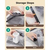 image:imageBAGSMART Travel Vacuum Bags for Suitcase amp Home 18 Pack with Wireless Pump  Cordless Pump TripleSeal LeakProof 18Pack 3 Sizes For Suitcase amp Home With Toiletry Shoe amp Laundry BagsGray