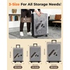 image:imageBAGSMART Travel Vacuum Bags for Suitcase amp Home 18 Pack with Wireless Pump  Cordless Pump TripleSeal LeakProof 18Pack 3 Sizes For Suitcase amp Home With Toiletry Shoe amp Laundry BagsGray