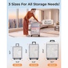 image:imageBAGSMART Vacuum Seal Storage Bags for Clothing Travel 18 Pack Travel Essentials Bundle includes Laundry Bag amp Waterproof Shoe Bag amp TSA Approved Toiletry Bag Hand Pump IncludedPink