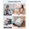 image:imageBAGSMART Vacuum Seal Storage Bags for Clothing Travel 18 Pack Travel Essentials Bundle includes Laundry Bag amp Waterproof Shoe Bag amp TSA Approved Toiletry Bag Hand Pump IncludedGray