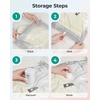 image:imageBAGSMART Vacuum Seal Storage Bags for Clothing Travel 18 Pack Travel Essentials Bundle includes Laundry Bag amp Waterproof Shoe Bag amp TSA Approved Toiletry Bag Hand Pump IncludedGray