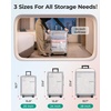 image:imageBAGSMART Vacuum Seal Storage Bags for Clothing Travel 18 Pack Travel Essentials Bundle includes Laundry Bag amp Waterproof Shoe Bag amp TSA Approved Toiletry Bag Hand Pump IncludedGray