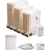 image:imageBAGSMART Vacuum Seal Storage Bags for Clothing Travel 18 Pack Travel Essentials Bundle includes Laundry Bag amp Waterproof Shoe Bag amp TSA Approved Toiletry Bag Hand Pump IncludedKhaki