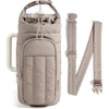 image:imageBAGSMART 40oz Water Bottle Holder with Strap Quilted Crossbody Purse Drink Carrier Gym Accessories for WomenBrown