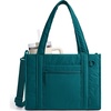 image:imageBAGSMART Boxy Tote Bag for Women Crossbody Bag with Zipper Crush Bow Purses for Travel Work CollegeDeep Marina