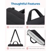 image:imageBAGSMART 156 Inch Laptop Sleeve with Pocket Puffy Laptop Case for Work  Quilted Laptop Bag for Women with Strap Portable M5 MacBook Pro 16 HP Dell Lenovo ASUS for CollegeSBlack