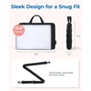 image:imageBAGSMART 156 Inch Laptop Sleeve with Pocket Puffy Laptop Case for Work  Quilted Laptop Bag for Women with Strap Portable M5 MacBook Pro 16 HP Dell Lenovo ASUS for CollegeBlack