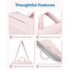 image:imageBAGSMART 156 Inch Laptop Sleeve with Pocket Puffy Laptop Case for Work  Quilted Laptop Bag for Women with Strap Portable M5 MacBook Pro 16 HP Dell Lenovo ASUS for CollegeCoffee Brown
