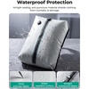 image:imageBAGSMART 2 Pack Travel Vacuum Storage Bags with Electric Pump Gray  Airtight Space Saver Compression Bags for Clothes Down Jackets amp Suitcases Heavy Duty Waterproof Material with Air ValveBlack