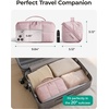 image:imageBAGSMART FlatOpen Makeup Bag Travel Cosmetic Organizer Bag for Women  Opens flat to easy access stays organized Lightweight waterresistant with dual zippers For travel home or daily useNavy Blue