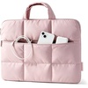 image:imageBAGSMART Laptop Sleeve 13314 Inch Puffer Slim Protective Case for Women  Laptop Bag Cover for Work Business Trip College Compatible with MacBook NeoPro HP DellBaby Pink
