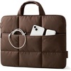 image:imageBAGSMART Laptop Sleeve 13314 Inch Puffer Slim Protective Case for Women  Laptop Bag Cover for Work Business Trip College Compatible with MacBook NeoPro HP DellCoffee Brown