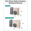 image:imageBAGSMART Small Corduroy Makeup Bag Cosmetic Pouch for Women with Pocket  For Purse Toiletry Pouch Soft Mini Cosmetics Bag Travel Essentials Cute Make Up Pouch with Slipin Pocket02Black Set