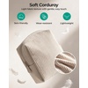 image:imageBAGSMART Small Corduroy Makeup Bag Cosmetic Pouch for Women with Pocket  For Purse Toiletry Pouch Soft Mini Cosmetics Bag Travel Essentials Cute Make Up Pouch with Slipin Pocket01Khaki Checkered Print Mini