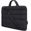 image:imageBAGSMART 156 Inch Laptop Sleeve with Pocket Puffy Laptop Case for Work  Quilted Laptop Bag for Women with Strap Portable M5 MacBook Pro 16 HP Dell Lenovo ASUS for CollegeSBlack