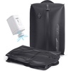 image:imageBAGSMART 2 Pack Travel Vacuum Storage Bags with Electric Pump Gray  Airtight Space Saver Compression Bags for Clothes Down Jackets amp Suitcases Heavy Duty Waterproof Material with Air ValveBlack