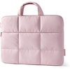 image:imageBAGSMART Laptop Sleeve 13314 Inch Puffer Slim Protective Case for Women  Laptop Bag Cover for Work Business Trip College Compatible with MacBook NeoPro HP DellBaby Pink