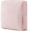 image:imageBAGSMART Small Corduroy Makeup Bag Cosmetic Pouch for Women with Pocket  For Purse Toiletry Pouch Soft Mini Cosmetics Bag Travel Essentials Cute Make Up Pouch with Slipin Pocket01Baby Pink Mini