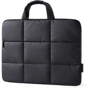 image:imageBAGSMART Laptop Sleeve 13314 Inch Puffer Slim Protective Case for Women  Laptop Bag Cover for Work Business Trip College Compatible with MacBook NeoPro HP DellBlack