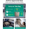 image:imageBAGSMART Puffer Tote Bag for Women Expandable Teacher Handbag wPouchLatte Brown