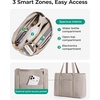 image:imageBAGSMART Tote Bag for Women with Compartments Work Tote Bag with ZipperCoffee Brown