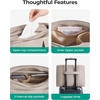 image:imageBAGSMART Tote Bag for Women with Compartments Work Tote Bag with ZipperCoffee Brown