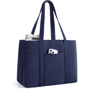 image:imageBAGSMART Tote Bag for Women with Compartments Work Tote Bag with ZipperNavy Blue