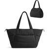image:imageBAGSMART 2in1 Tote Bag for Women Puffy Trapezoid Work Travel HandbagBlack