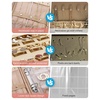 image:imageBAGSMART Jewelry Travel Organizer Case for Home Jewelry Organizer Storage Ring Binder Clear Bags Zipper Rolls Pouch for Necklaces Earrings Rings Bracelets Teal01Pink